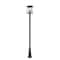 Z-Lite Rainer 4 Light Outdoor Post Mounted Fixture, 13.5in. W x 118.25in. H, Black 5015PHBR-5011P-BK - alternate 5